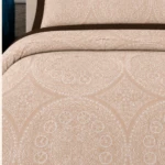 cream cotton king size fitted bedsheet (2)