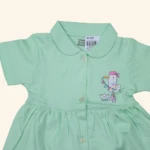 Girls green frock (3)