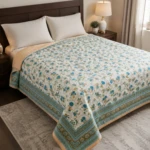 Green Floral Comforter (1)