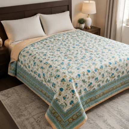 Green Floral Comforter (1)