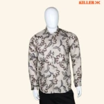 LIGHT BROWN FLORAL SHIRT (1)