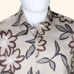 LIGHT BROWN FLORAL SHIRT (3)