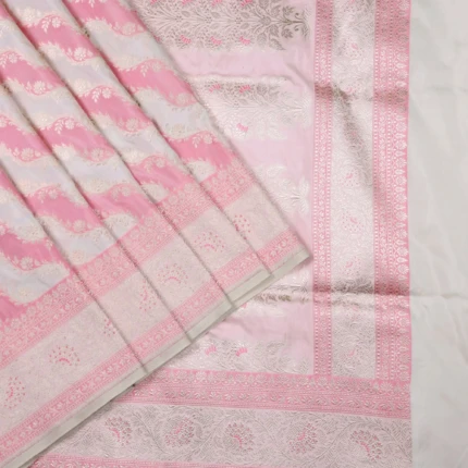 Light Pink Banaras Pattu Saree (2)