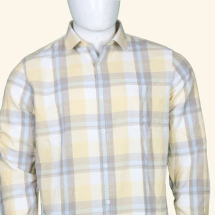 LIGHT YELLOW CHECKS SHIRT (1)
