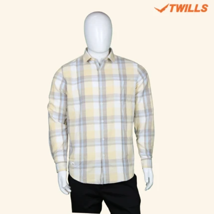LIGHT YELLOW CHECKS SHIRT (1)