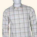 Mens Beige Checks Shirt (2)