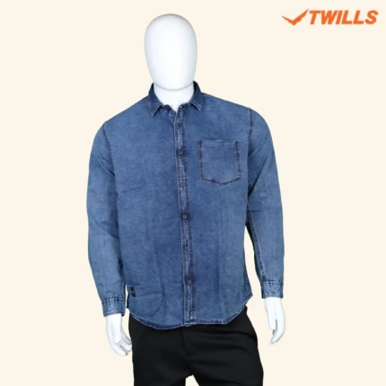 MENS BLUE DENIM SHIRT (1)