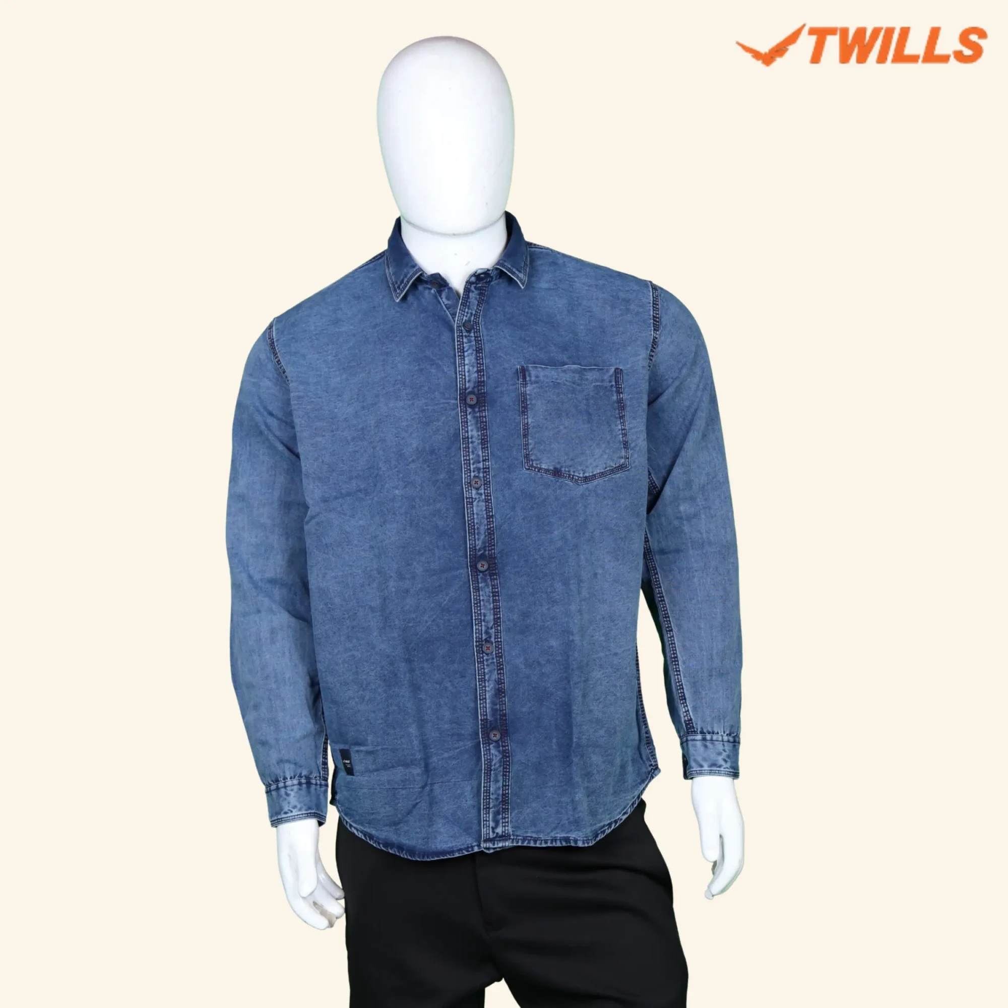 MENS BLUE DENIM SHIRT (1) MENS BLUE DENIM SHIRT (1)