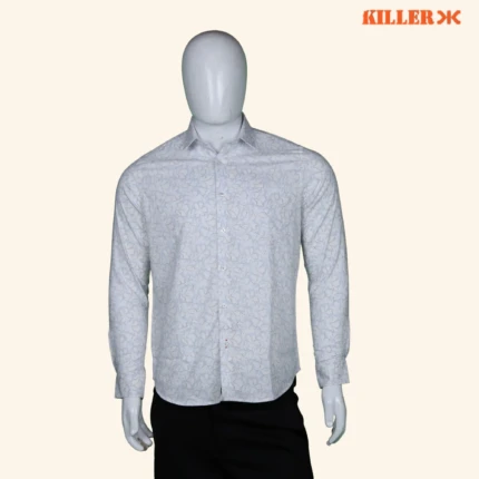 Mens BLUE Floral SHIRT (1)