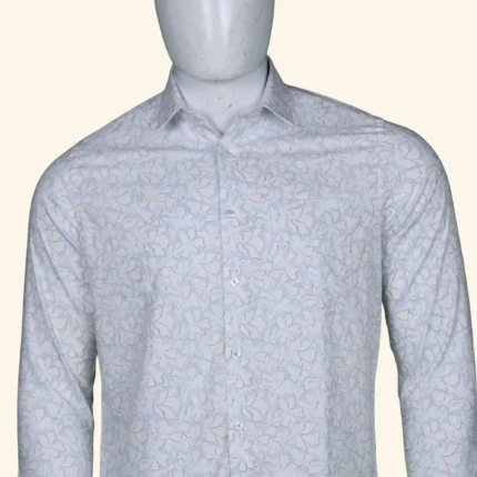 Mens BLUE Floral SHIRT (2)