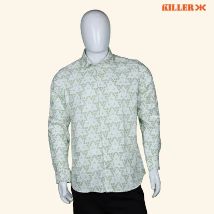 Mens Green Floral Shirt (1)