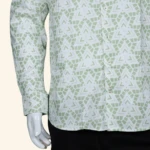 Mens Green Floral Shirt (3)