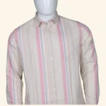 Mens Khaki Stripes Shirt (2)