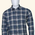 Mens Navy Blue checks Shirt (1)