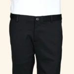 Mens Plain Black Trousers (3)
