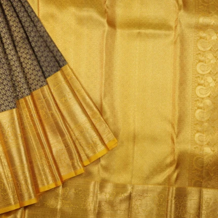Navy Blue Kanchipuram Pattu Saree (2)