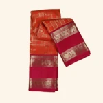 Orange Kanchipuram Pattu Saree (1)