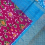 Pink Pochampally Pattu Saree (5)