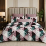 Pink Pure Cotton Superking Size Bedsheet (1)
