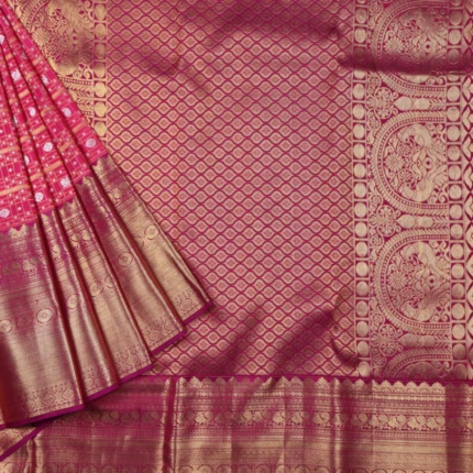 Pink Vintage Kanchipuram Pattu Saree (2)