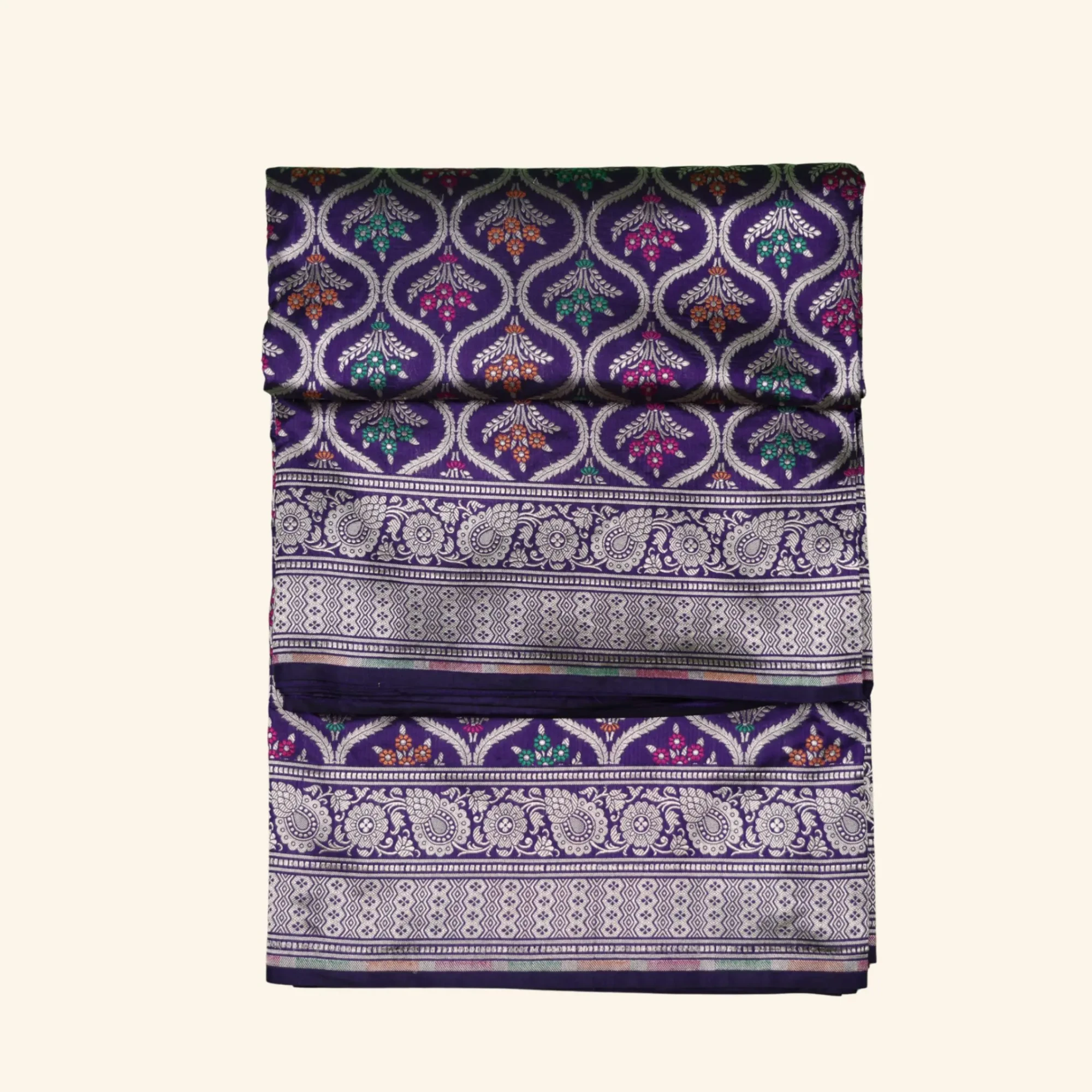 Purple Banaras Pattu Saree (1) Purple Banaras Pattu Saree (1)