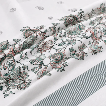 white cotton king size bedsheet (2)