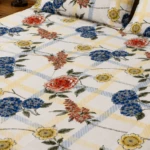 white cotton king size fittd bedsheet (2)