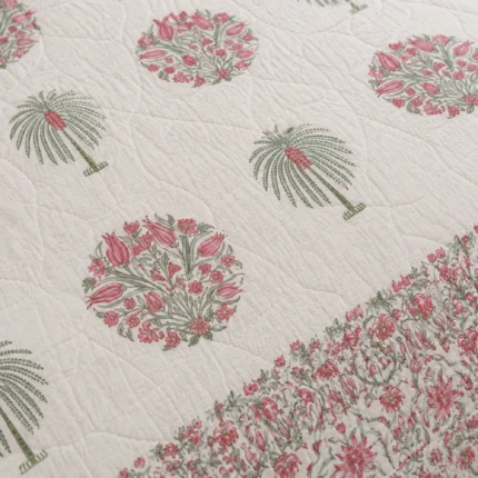 White Floral Cotton Comforter (2)