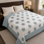 White Floral Cotton Comforter (3)