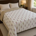 White Floral Cotton Comforter (5)