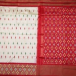 White Pochampally Pattu Saree (3)