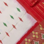 White Pochampally Pattu Saree (5)