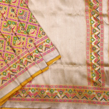 Yellow Banaras Pattu Saree (2)