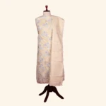 beige mull cotton dress material (1)