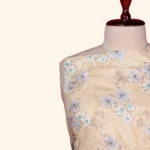 beige mull cotton dress material (4)