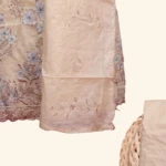 beige mull cotton dress material (5)