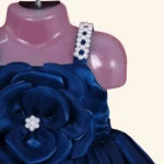 BLUE GIRLS SHORT FROCK (4)