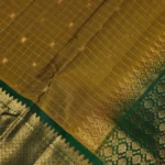Bottle green kanchipuram pattu saree (10)