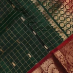 Bottle green kanchipuram pattu saree (5)