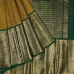 Bottle green kanchipuram pattu saree (7)