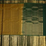 Bottle green kanchipuram pattu saree (8)