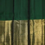 Bottle green kanchipuram pattu saree (9)