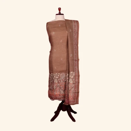 brown kota dress material (1)
