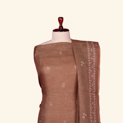 brown kota dress material (2)