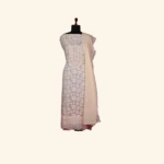 cream chiffON DRESS MATERIAL (1)