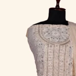 cream chiffON DRESS MATERIAL (4)