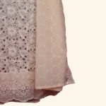 cream chiffON DRESS MATERIAL (5)