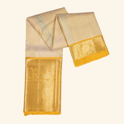 cream kanchipuram pattu saree (1)