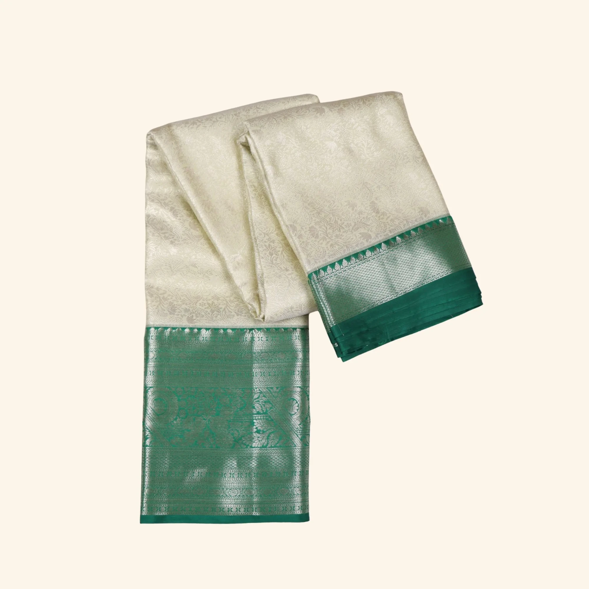 CREAM PATTU SAREE (1) CREAM PATTU SAREE (1)