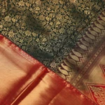 DARK GREEN KANCHIPURAM SAREE (5)